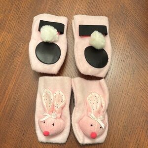 Charming Pink Bunny Dog Booties